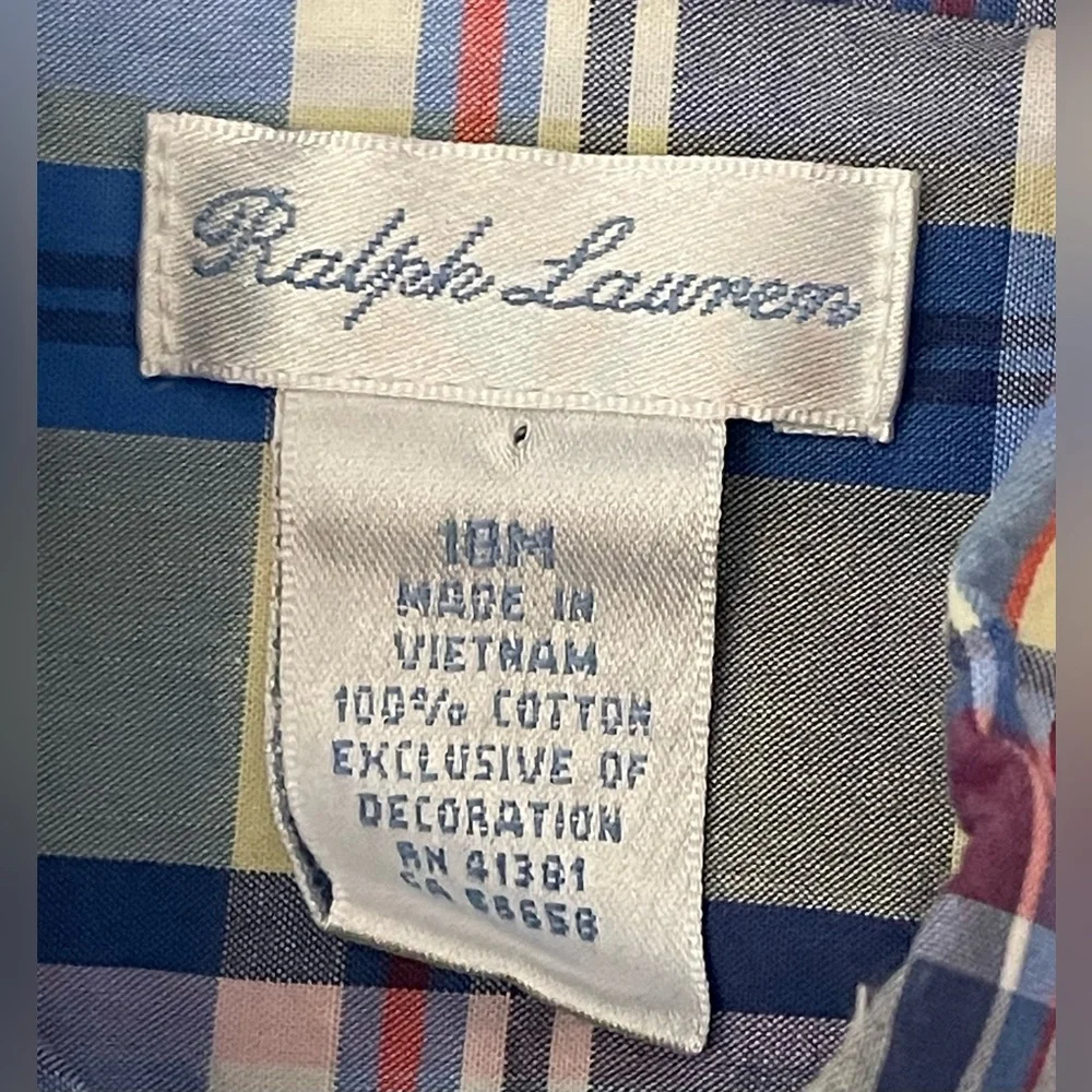 Ralph Lauren Plaid Button-Up Shirt